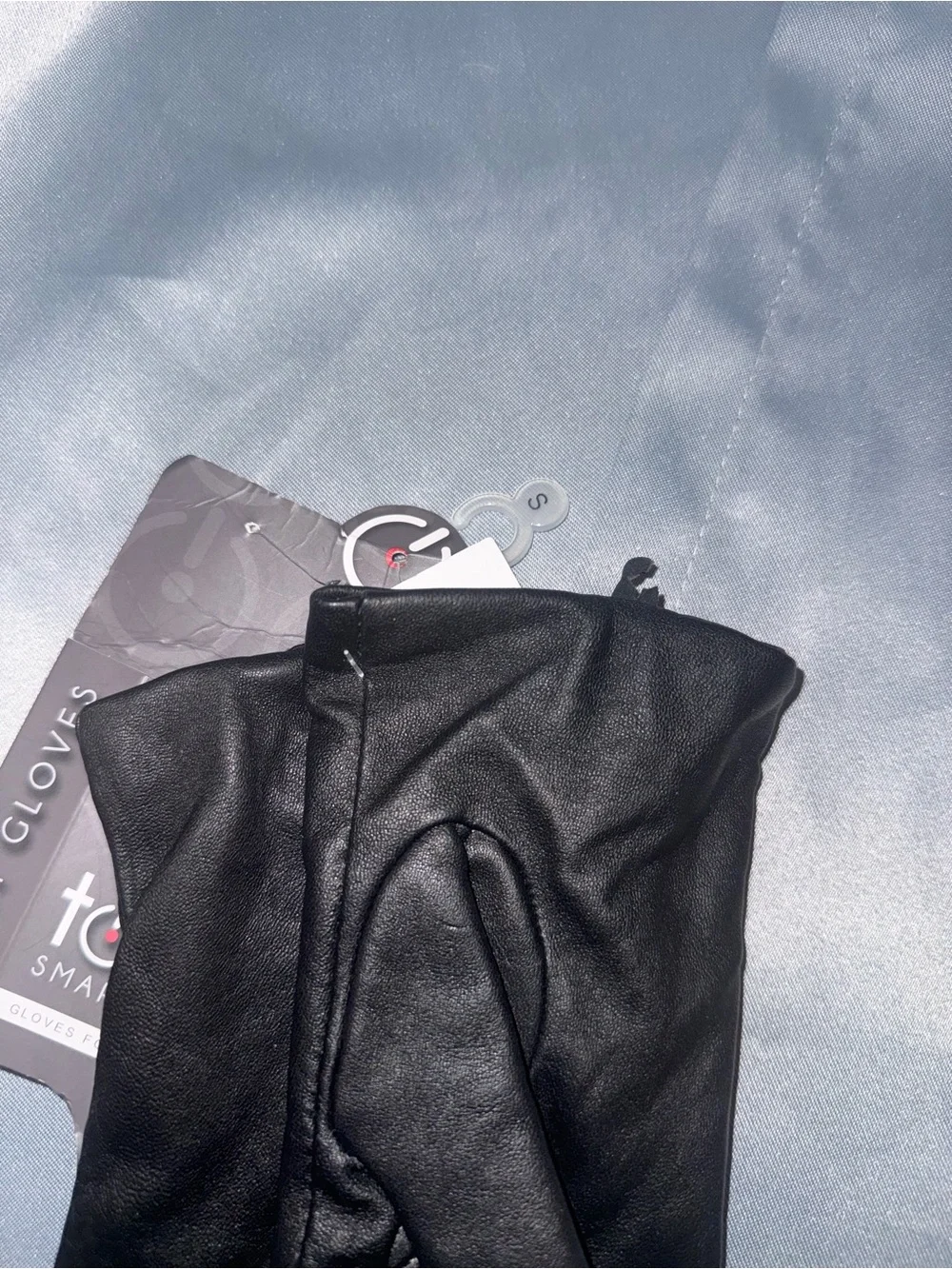 Black Leather Cashmere-Lined Women’s Gloves